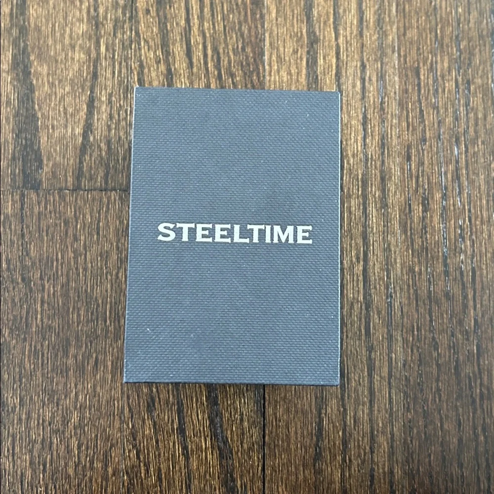 NWT Steeltime Men’s Black and Orange Watch
